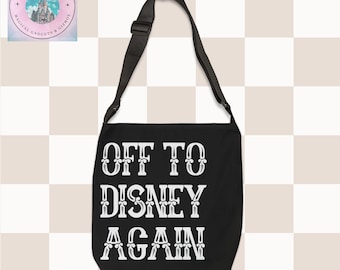 Di nuovo a Disney, borsa tote a tema Disney, regalo per fan Disney, borsa tote per le vacanze Disney, borsa tote Disneyland, borsa tote per il viaggio Disney