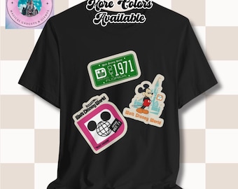 Vintage Walt Disney 1971 retro openingsdag T-shirt, uniseks T-shirt, Disney fanshirt, retro Disneyland T-shirt, vintage Disney-shirt, openingsdag