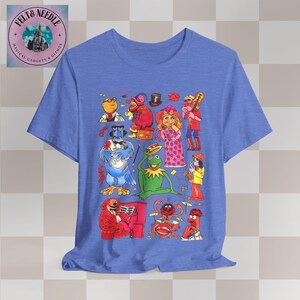 Retro Muppets 1970s Vintage Pattern T-Shirt, Tee Shirt, Unisex Top, Short Sleeve Apparel, Fun Graphic Clothing image 6