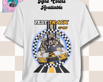 Vintage Epcot Test Track Ride Tee, Mickey Mouse and the Goofy Crash Test Dummies, Retro Disney World Tee, Theme Park Apparel, Unisex Graphic
