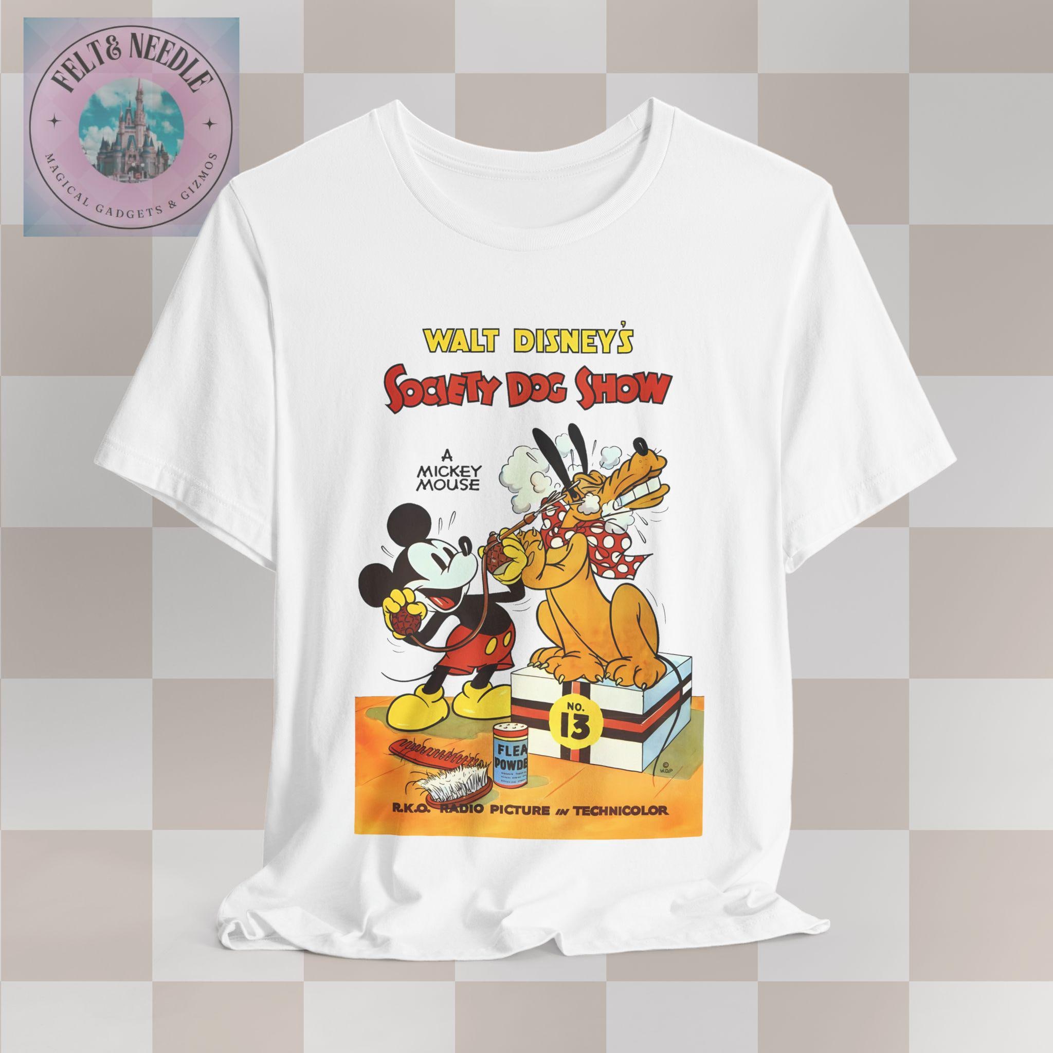 ヴィンテージ ミッキーとプルート ディズニー Tシャツ、ユニセックス