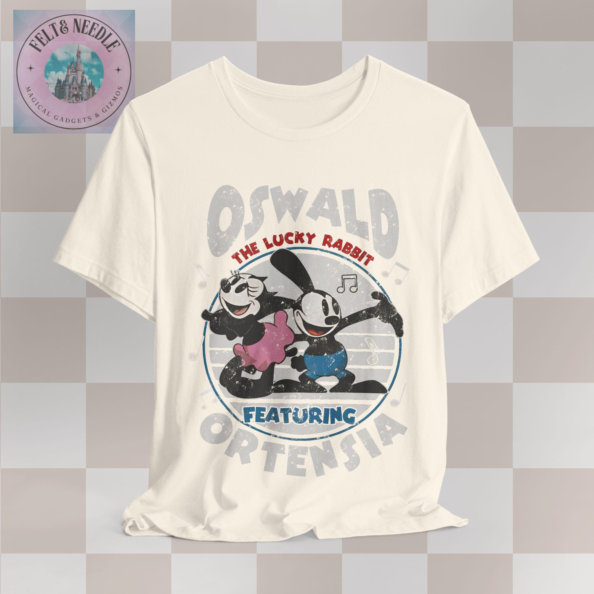 Disney Oswald the Lucky Rabbit Featuring Ortensia, Unisex T-shirt