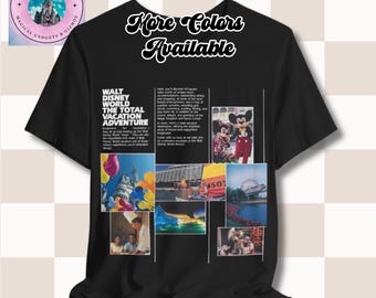 Retro Disney World Unisex Tee, Cinderella's Castle, Epcot Ball, Contemporary Resort, Monorail, Vintage 80s Shirt, Travel Tee, Disneyland