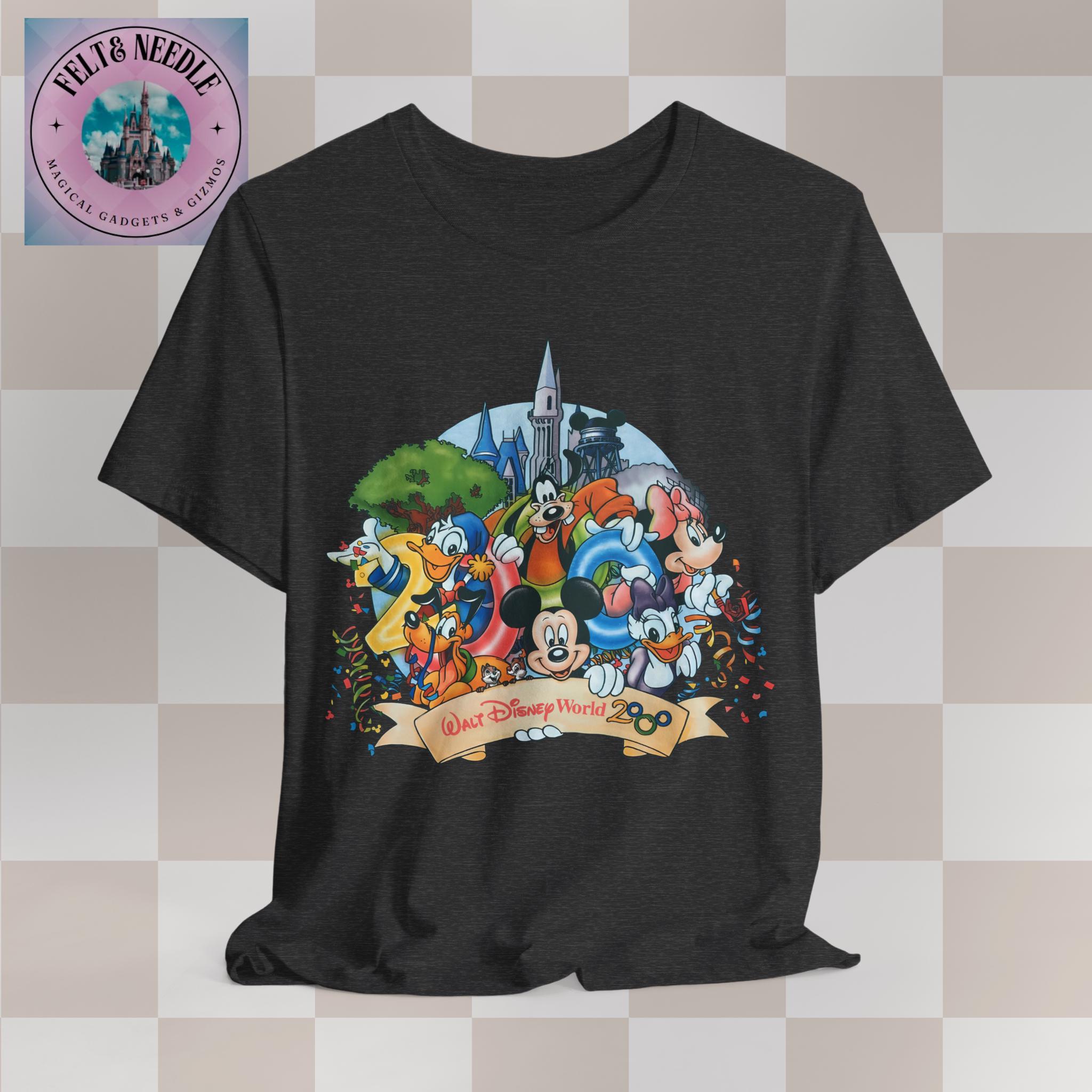 Vintage Style Disney 2000 T-shirt | Millennium Walt Disney World 