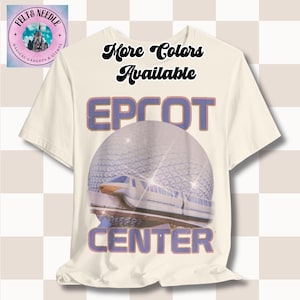 Vintage Retro Epcot Center Tee, Spaceship Earth Monorail T-Shirt, Disney World Shirt, Unisex Jersey Short Sleeve Top, Disney Vacation