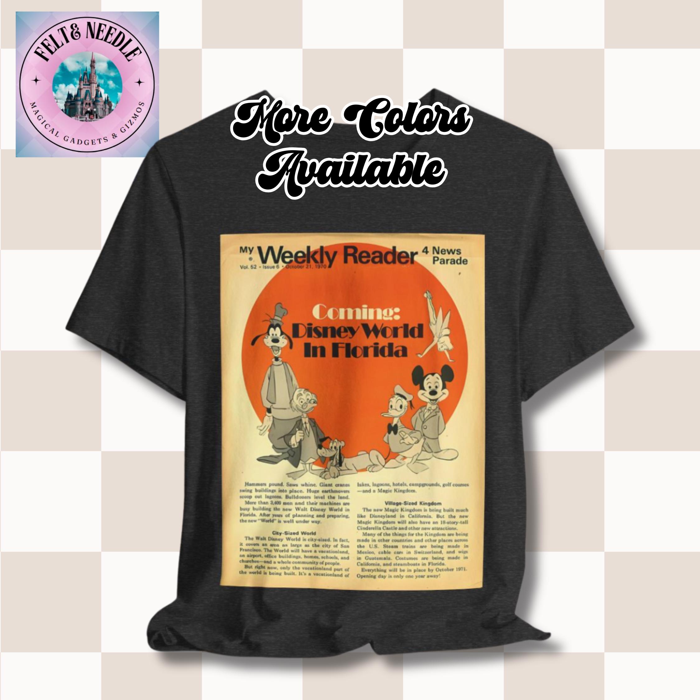 Retro Disney World Tee, Vintage 'coming Soon' Announcement, 1960's