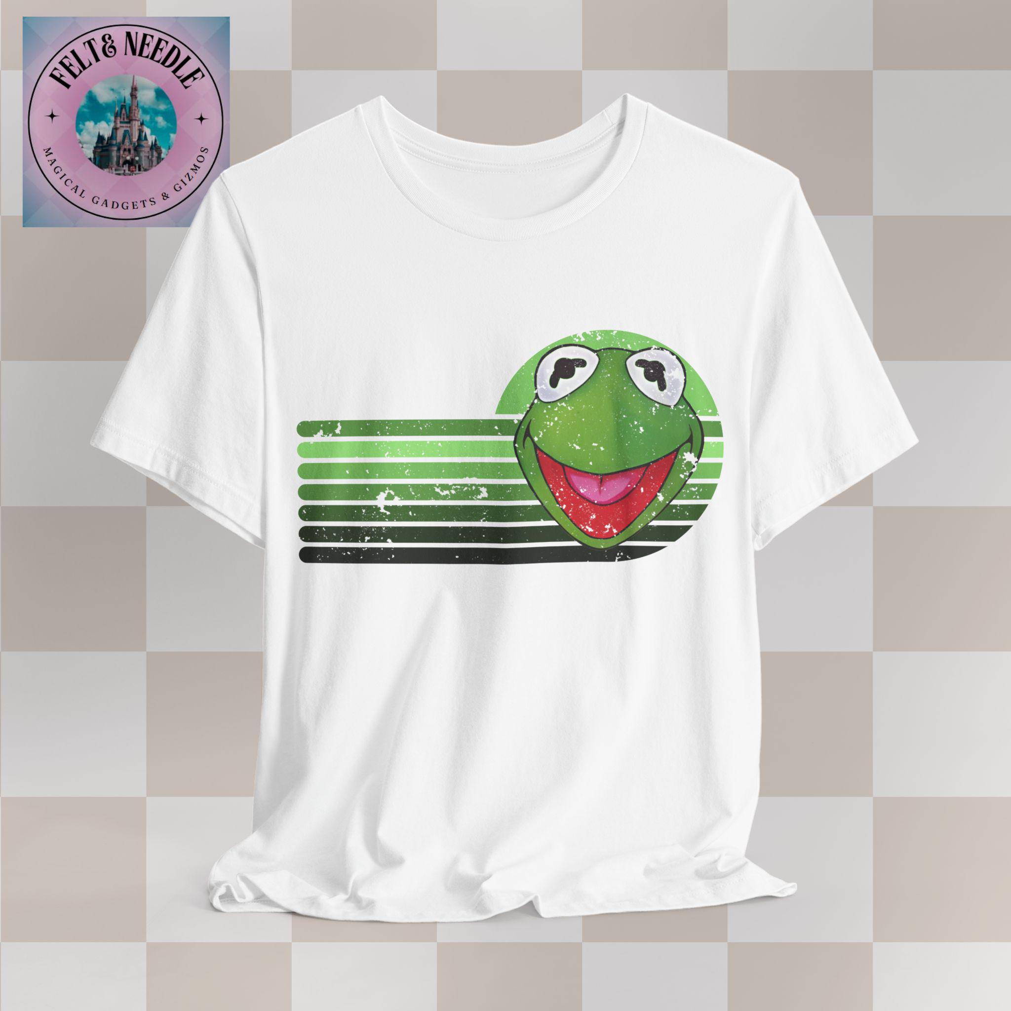 Vintage Distressed Kermit the Frog Tee, Retro Style Muppets T