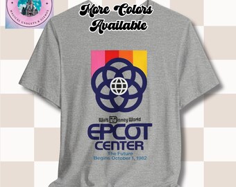 Retro Epcot Center Tee, Unisex Shirt, Vintage Epcot Opening Announcement T-Shirt, Future Begins 1982 Top, Epcot October 1 Tee, Disney