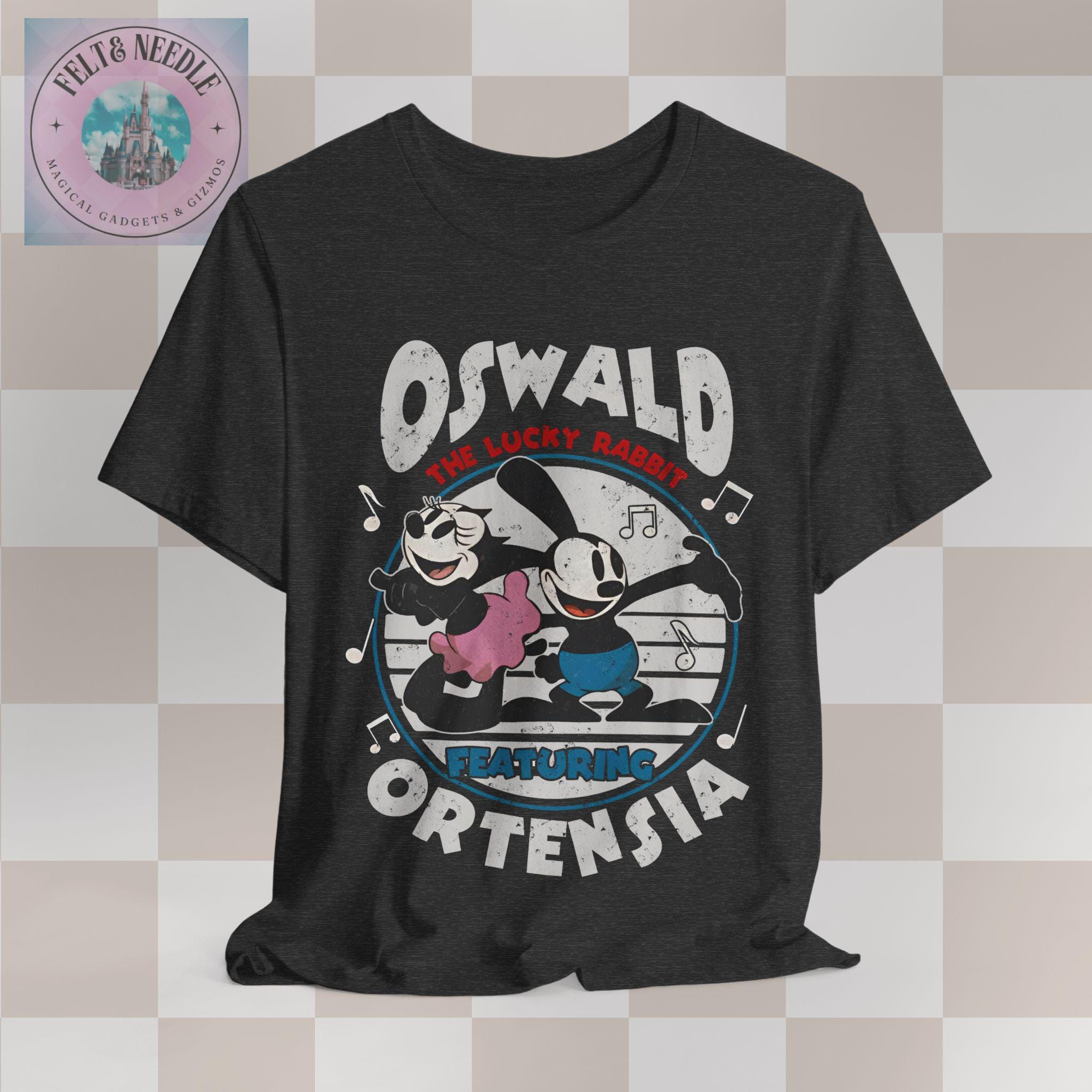 Disney Oswald the Lucky Rabbit Featuring Ortensia, Unisex T-shirt