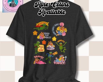 カーミットTシャツ - 考えるカーミットフロッグ - レトロヴィンテージ
