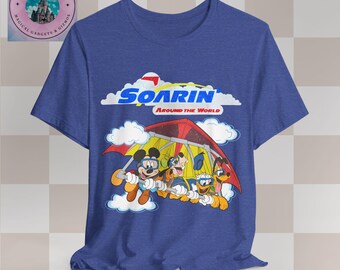 ヴィンテージ ソアリン・アラウンド・ザ・ワールド Tシャツ、ハング