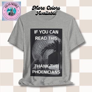 Epcot Ball Unisex Tee, Spaceship Earth T-Shirt, Disney Inspired Shirt, Vacation Theme Apparel, If You Can Read This Thank The Phoenicians
