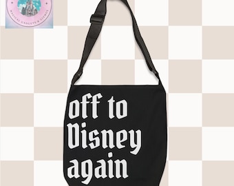 Di nuovo a Disney, borsa tote a tema Disney, regalo per fan Disney, borsa tote per le vacanze Disney, borsa tote Disneyland, borsa tote per il viaggio Disney