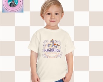 Camiseta infantil de manga corta con estampado retro de Figment Imagination de Epcot