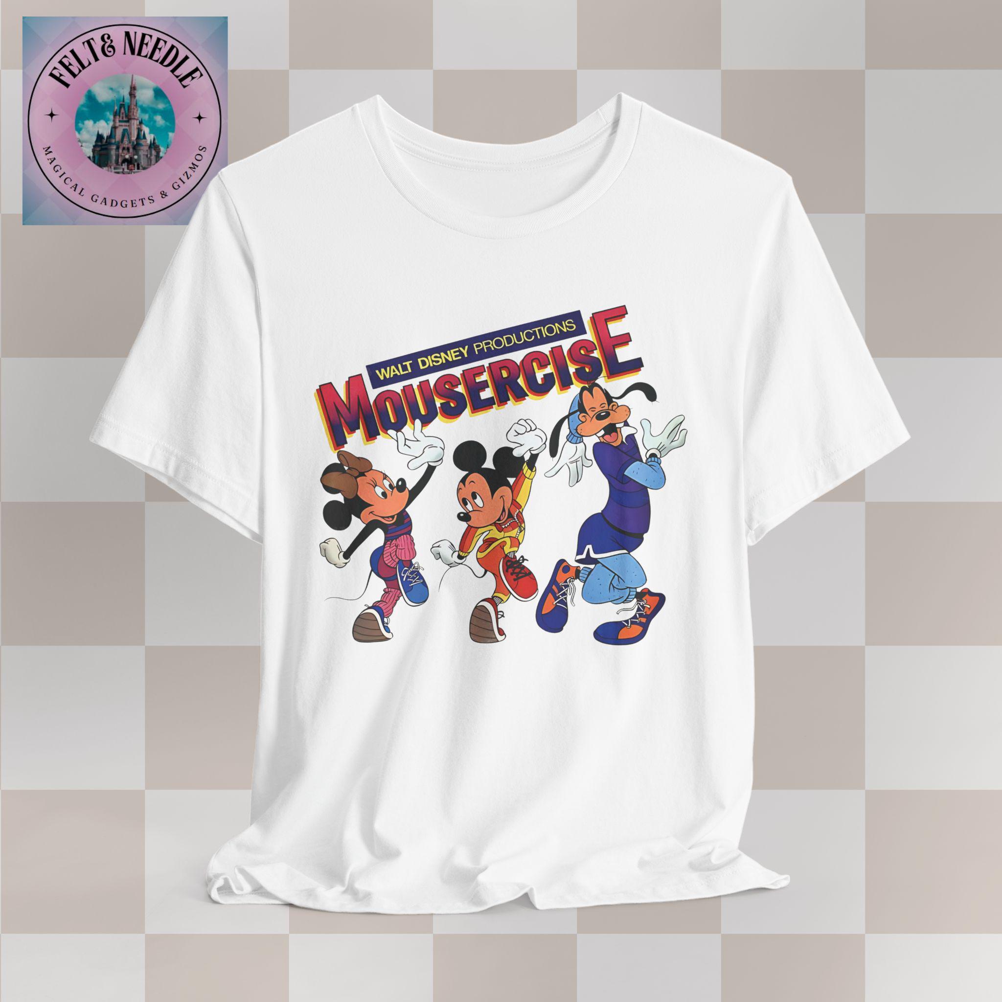 T-shirt Vintage Mickey Mouse Années 80 - Motif Cassette Et Platine, Taille S Juniors, Coton, Occasion Très Bon État