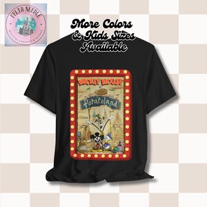 Musse Pigg Potatoland-t-shirt, Disney-filmaffisch, unisextröja med grafisk design, kläder för tecknade figurer, vintage-film-t-shirt