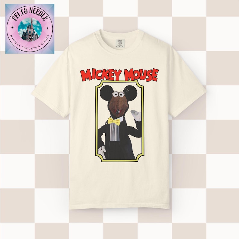 Comfort Colors Rizzo the Rat Mickey Mouse Muppet Vision 3D T-shirt | Disney World Ivory