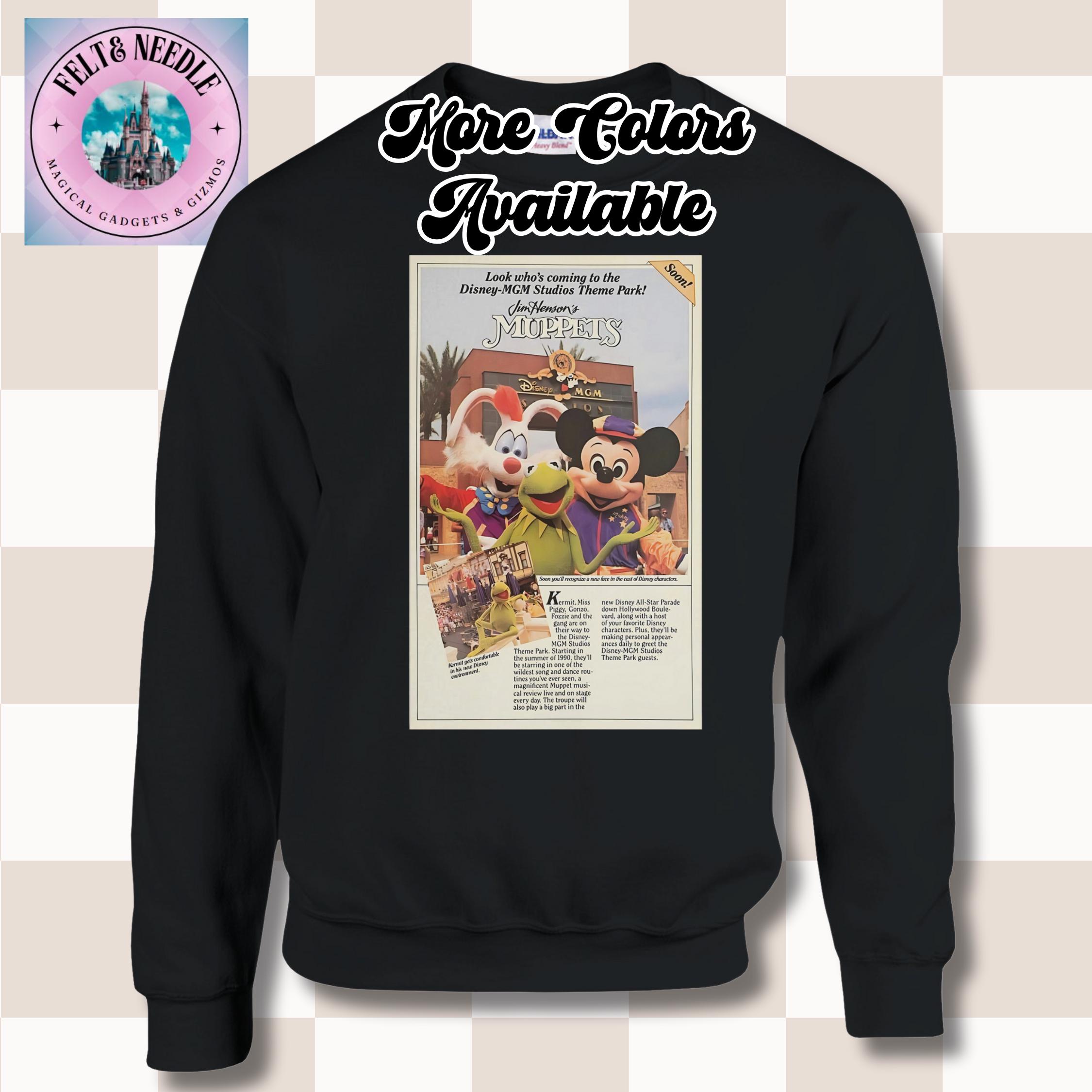 Retro 90s Muppets Sweatshirt | Disney World MGM Studios Vintage 