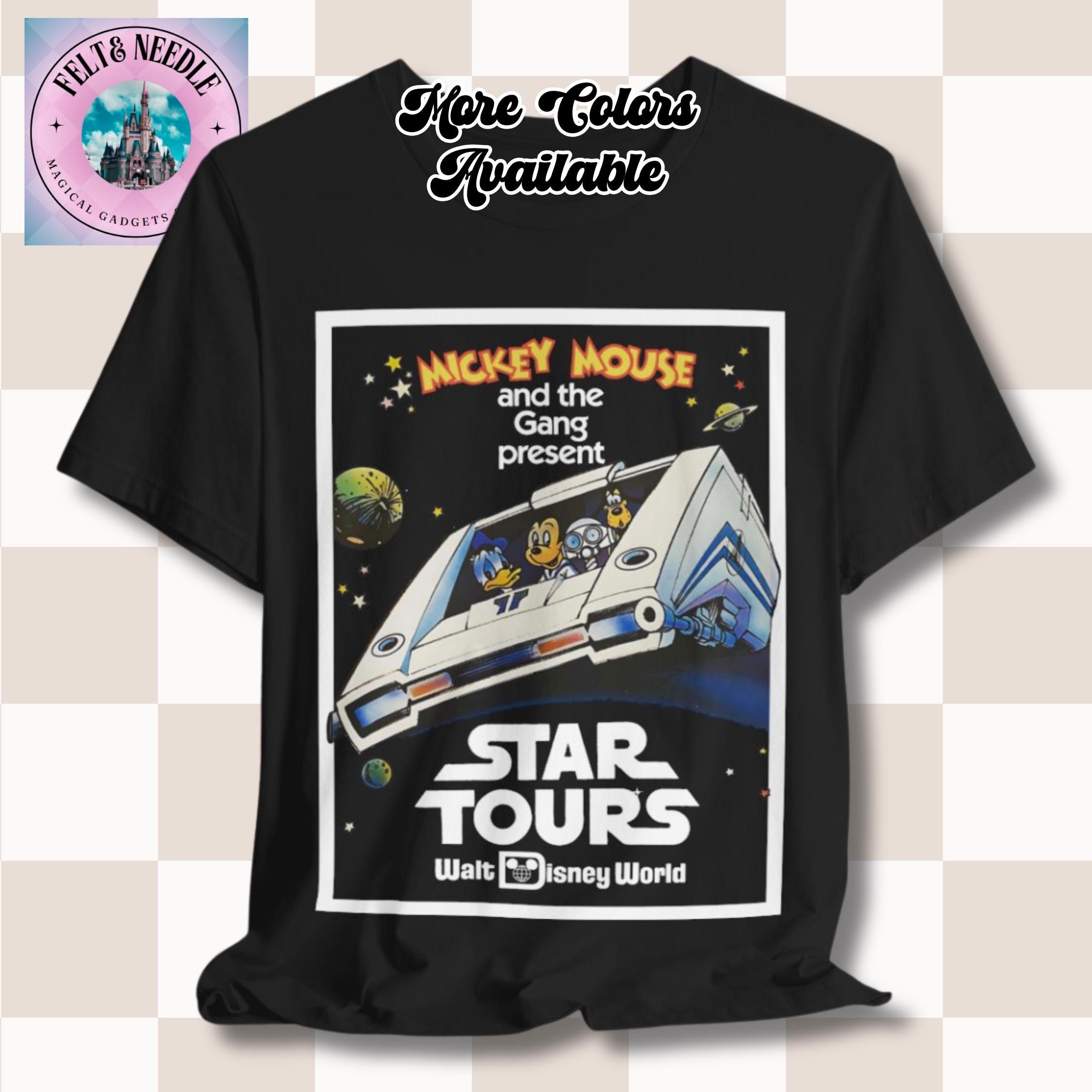 Retro Star Tours T-shirt, Mickey Mouse, Donald Duck, Goofy, Disney