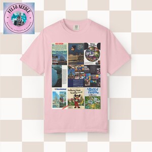 Maglietta Comfort Colors Retro Walt Disney World Travel Ads / Maglietta con poster vintage del parco Blossom
