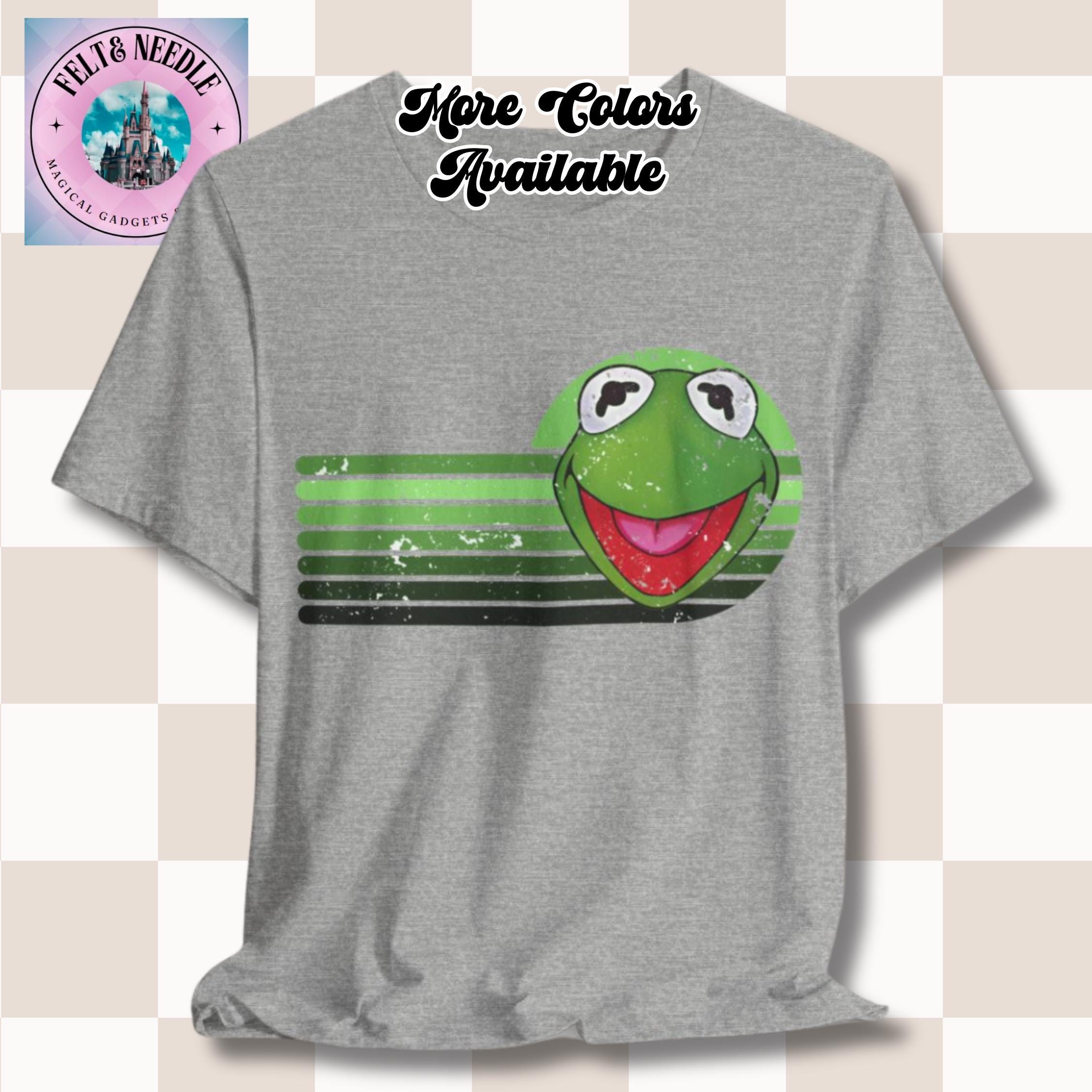 Vintage Distressed Kermit the Frog Tee, Retro Style Muppets T