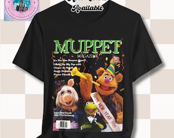 Camiseta retro de Nochevieja con portada de revista de los Muppets / Miss Piggy Kermit Fozzie