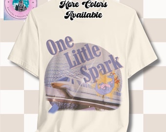 Retro One Little Spark Figment Epcot Center Tee, Spaceship Earth Monorail Shirt, Disney World Tee, Disney Vacation, Journey into Imagination