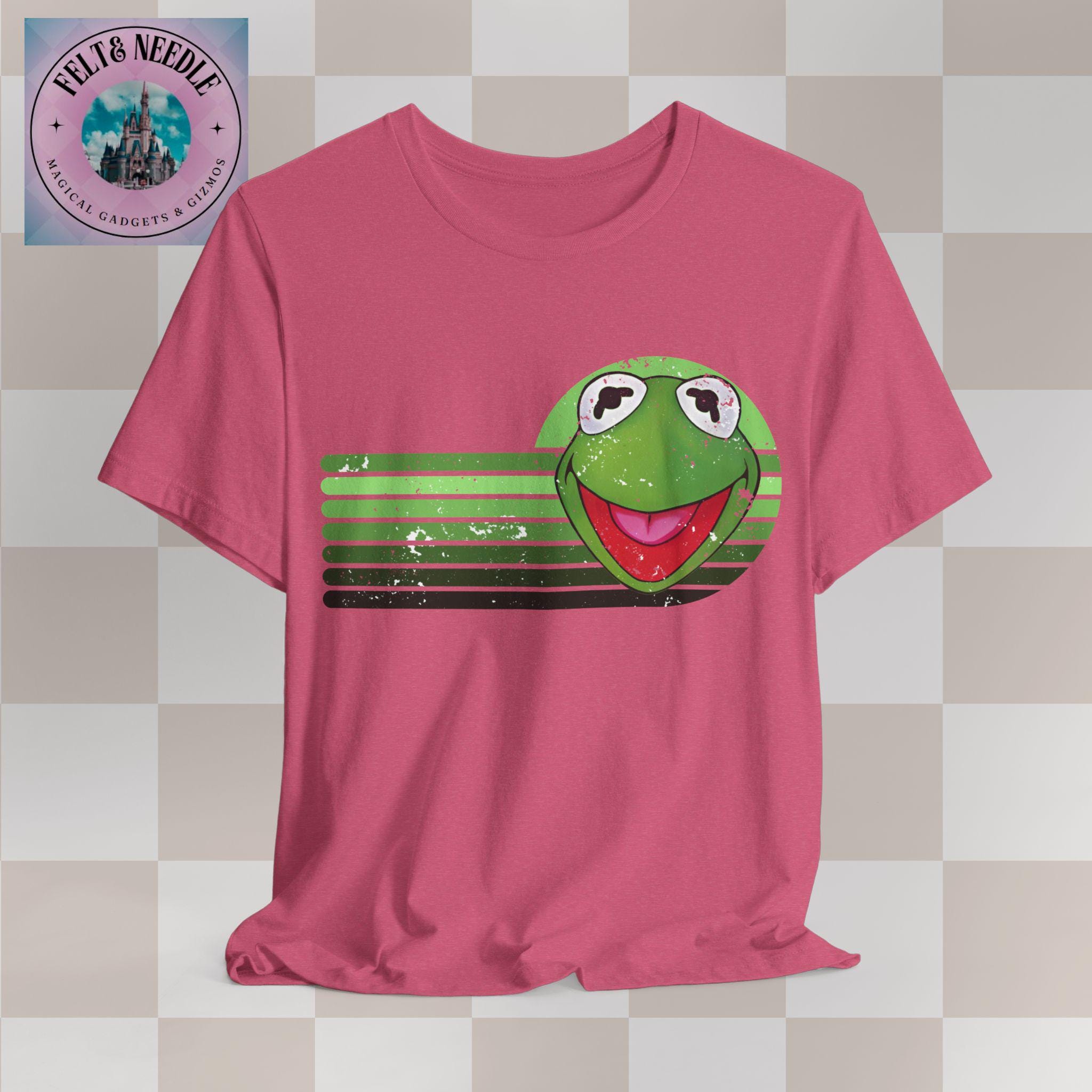 Vintage Distressed Kermit the Frog Tee, Retro Style Muppets T