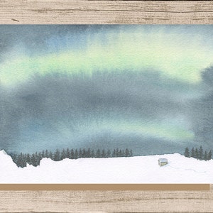 The Northern Lights greeting card