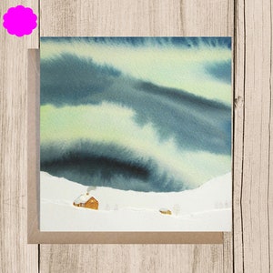 Landscape with Northern Lights