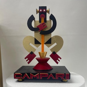 statuetta depero campari modello vanity fair 1925 - tributo - futurismo 1925 collezionismo arte bar luonge