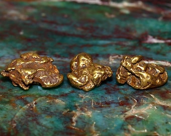 Genuine Gold from Alaska - Authentic Natural Placer Gold - Coarse Raw Gold Nuggets - Alaskan Gold - Precious Metal 6.36 grams (N1864)