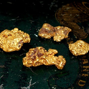 Raw Placer Gold Nuggets - Arizona Gold - Genuine Gold Nuggets - Rare Gold Mineral Specimens - Precious Metal 5.94 grams (N2100)