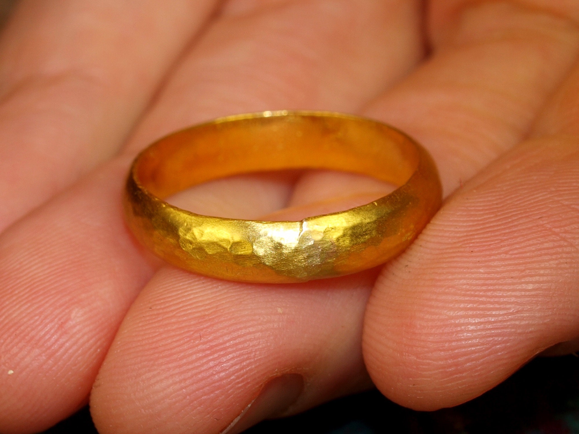 Gold Ring - Modern Crossover **Matte Finish** - 7.3 Grams, 24K Pure - Large