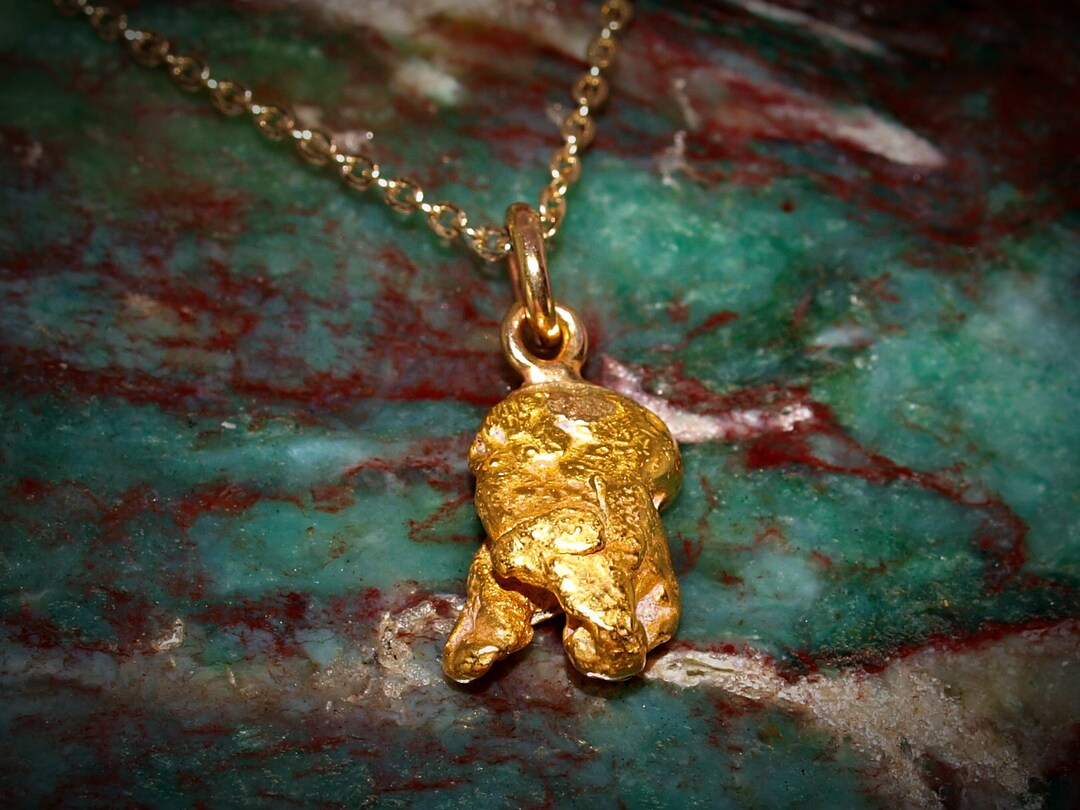 Gold Nugget Pendant Necklace Genuine California Gold Nugget Placer Gold High Purity Beautiful Raw Investment Pure Gold Solid N1962 Etsy UK