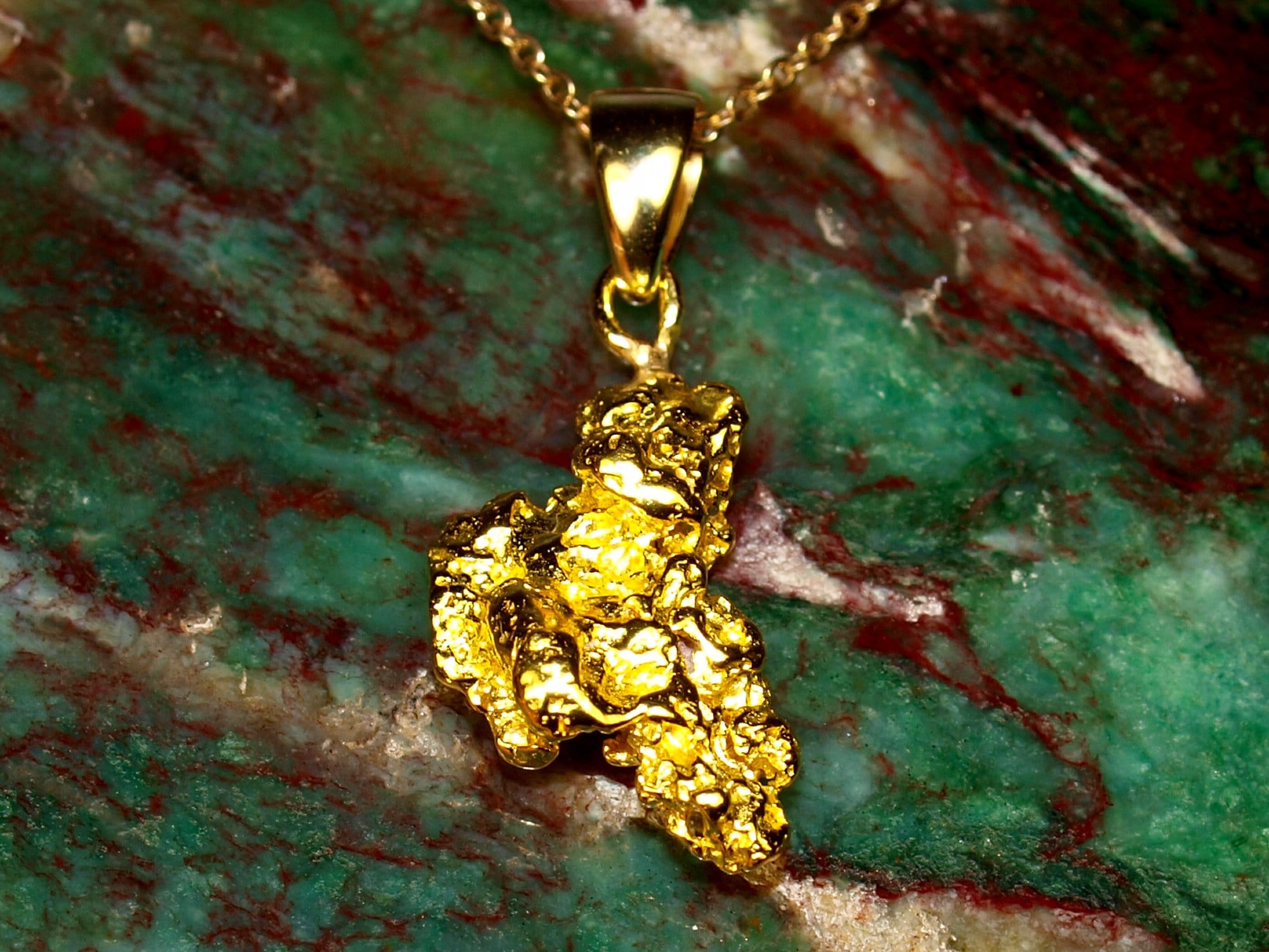 Natural gold nugget jewelry clearance