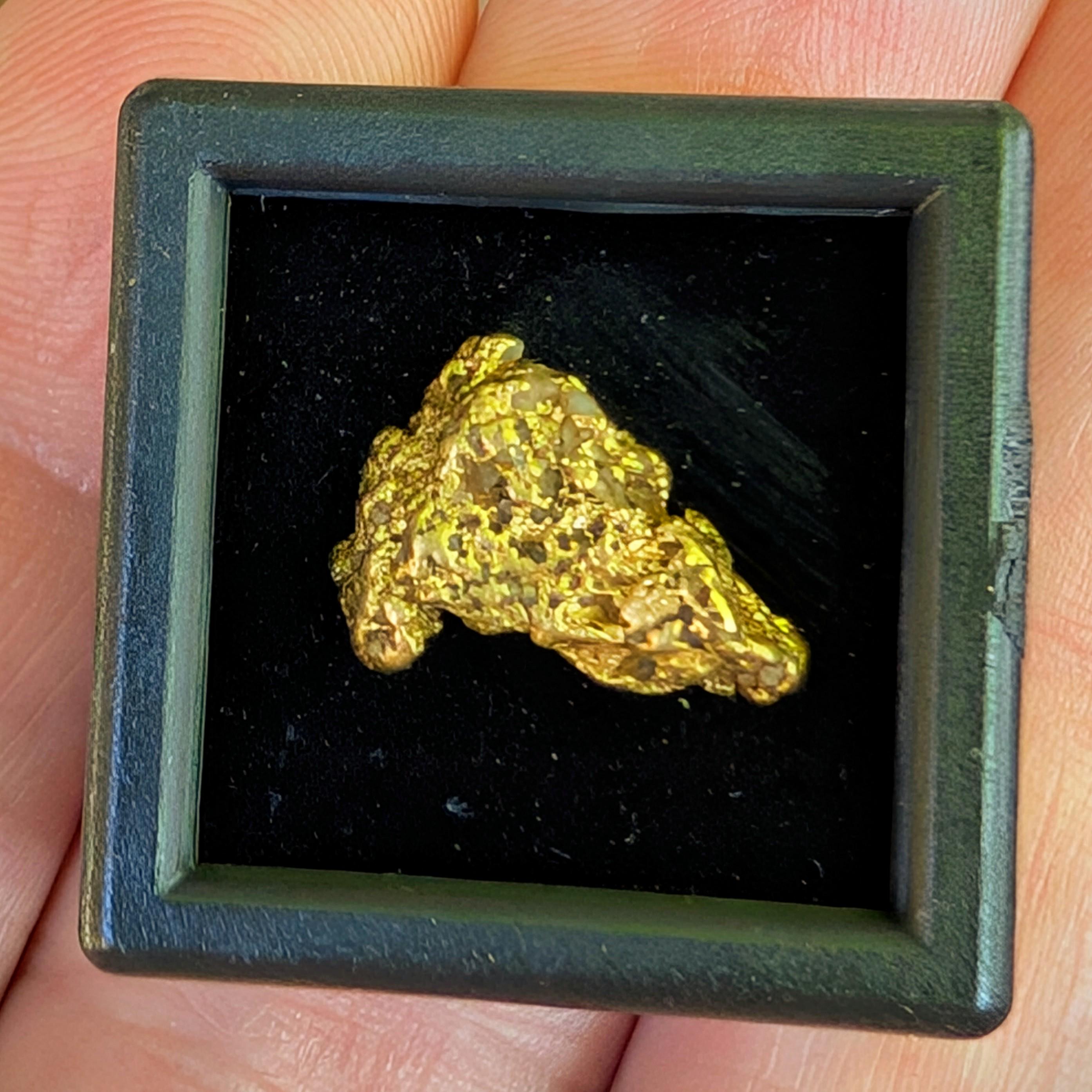 American Mined Gold Nugget - Genuine Gold Specimen - Raw Fairbanks