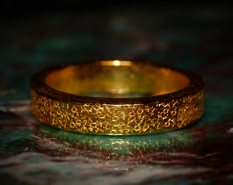 新入荷 Pick - Band Gold 24k Textured Thick From Textures Unique 6 工芸品