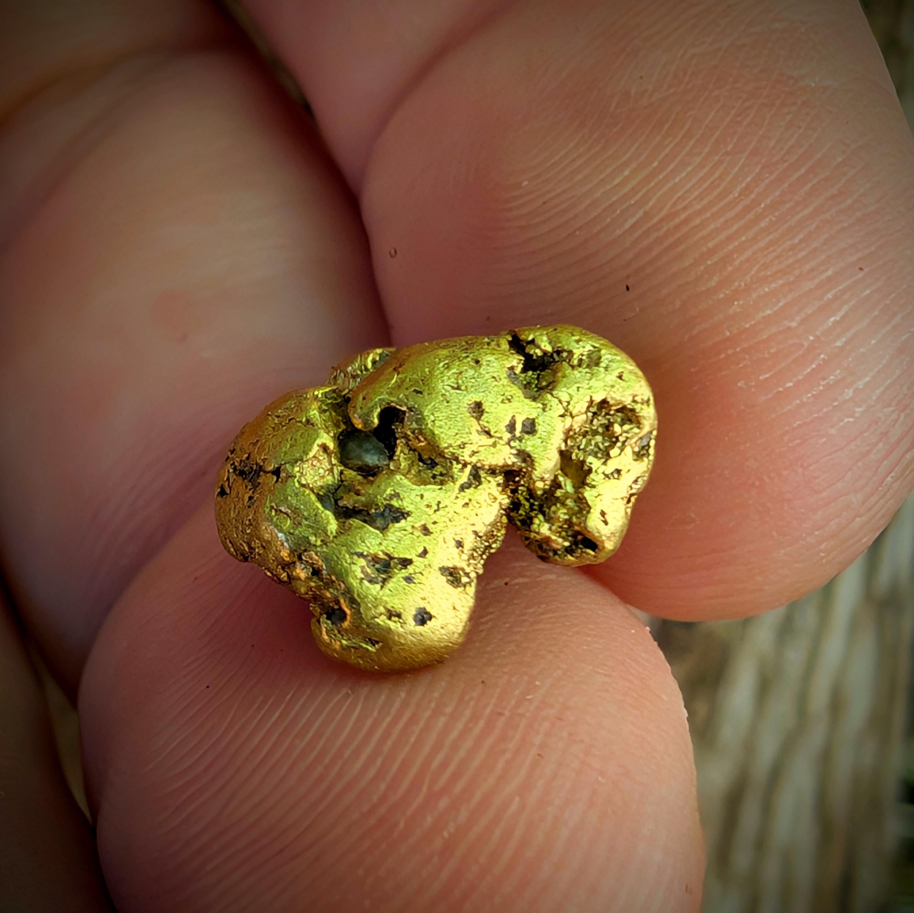 Raw Gold Nugget - Alaska Mined Gold - Genuine Gold Specimen - Raw Alaska Gold - Rare Precious Metal Investments - 3.42 grams (N2227)