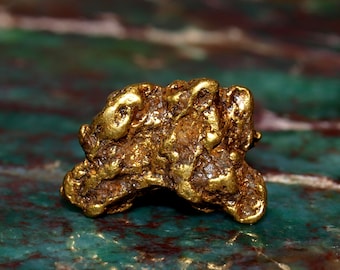 Alaska Gold Nugget - American Mined Gold - Genuine Gold Specimen - Raw Alaska Natural Gold - Rare Precious Metal - 3.98 grams (N1862)
