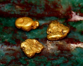 Gold Nuggets from Alaska - Authentic Natural Placer Gold - Coarse Raw Gold Nuggets - Alaska Gold Mineral - Precious Metal 2.09 grams (N1714)