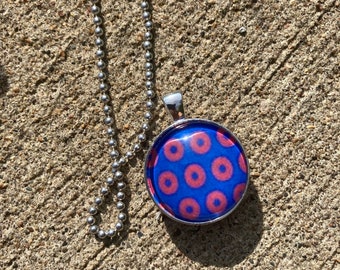 Phish Chick Henrietta Donut Double sided pendant necklace