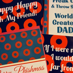 Phish Postcard Variety Pack of 6 Phishmas Birthday card