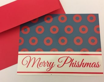 Phish Christmas Postcard Card with Envelope
