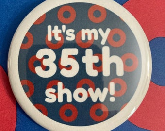 Phish 35 show pin pin back button