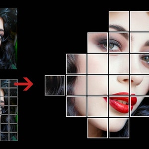 Split My Image Into Grid Photoshop Actions - Etsy
