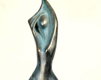 Scultura Di Bronzo Su anima in  Resina (Cold Cast Bronze), figurina di stilo moderno