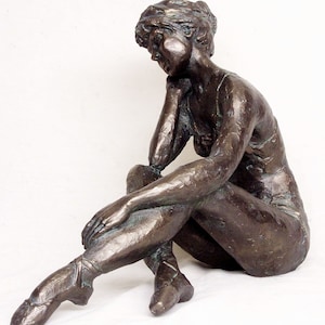 Classical style  sculpture, dance theme,dancer at rest