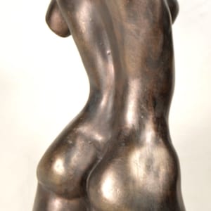 Torsofigur einer Frau, handgefertigte Skulptur , vom Bildhauer signiert Bild 5