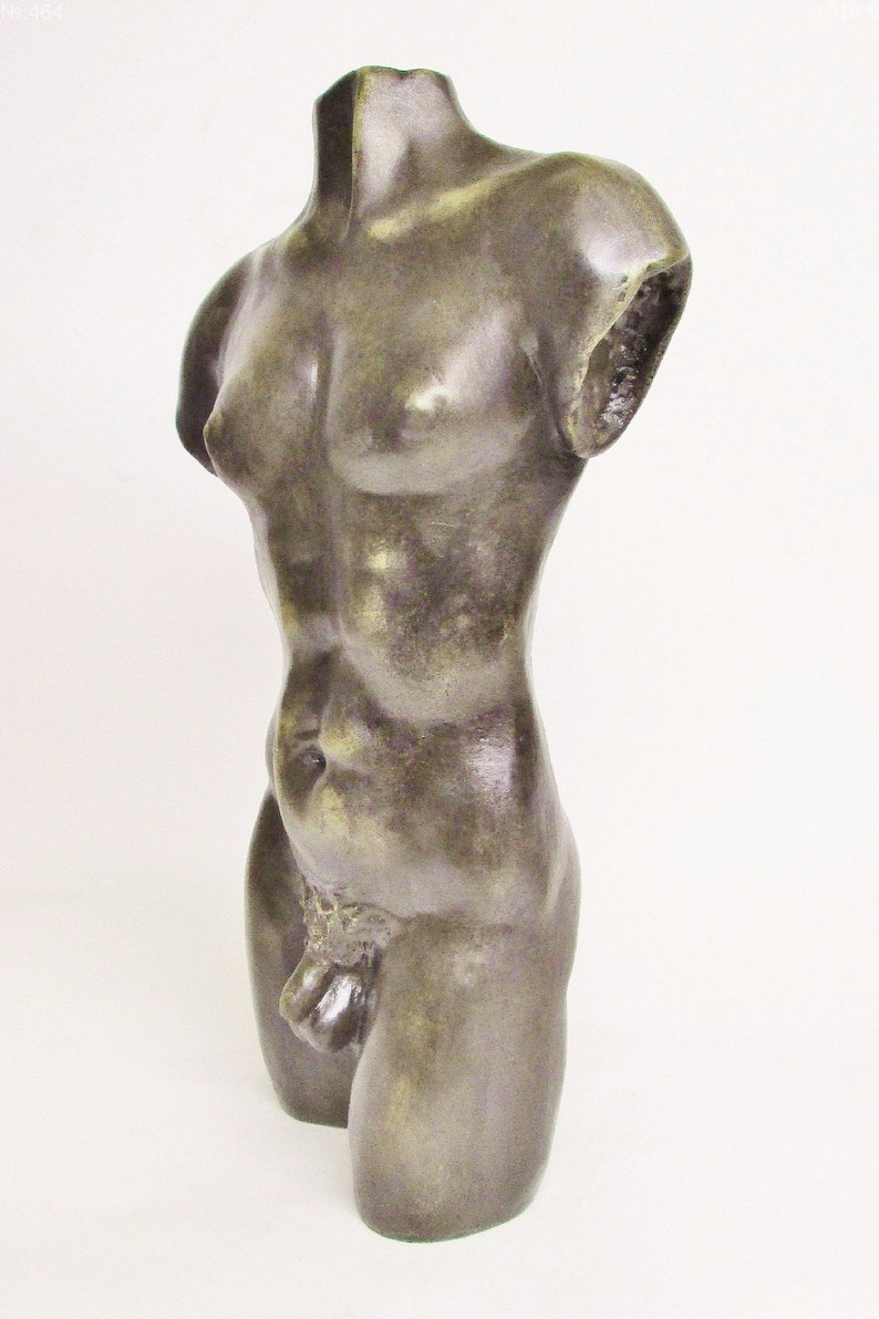 Nude man torso, engaging home decor present image 4